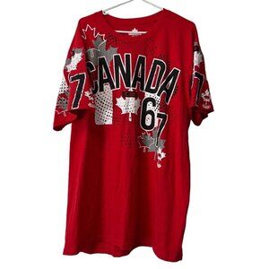 EH! Canadian 67 Maple Leaf Canada Pride Men's T Shirt Preppy Humor Travel Casual